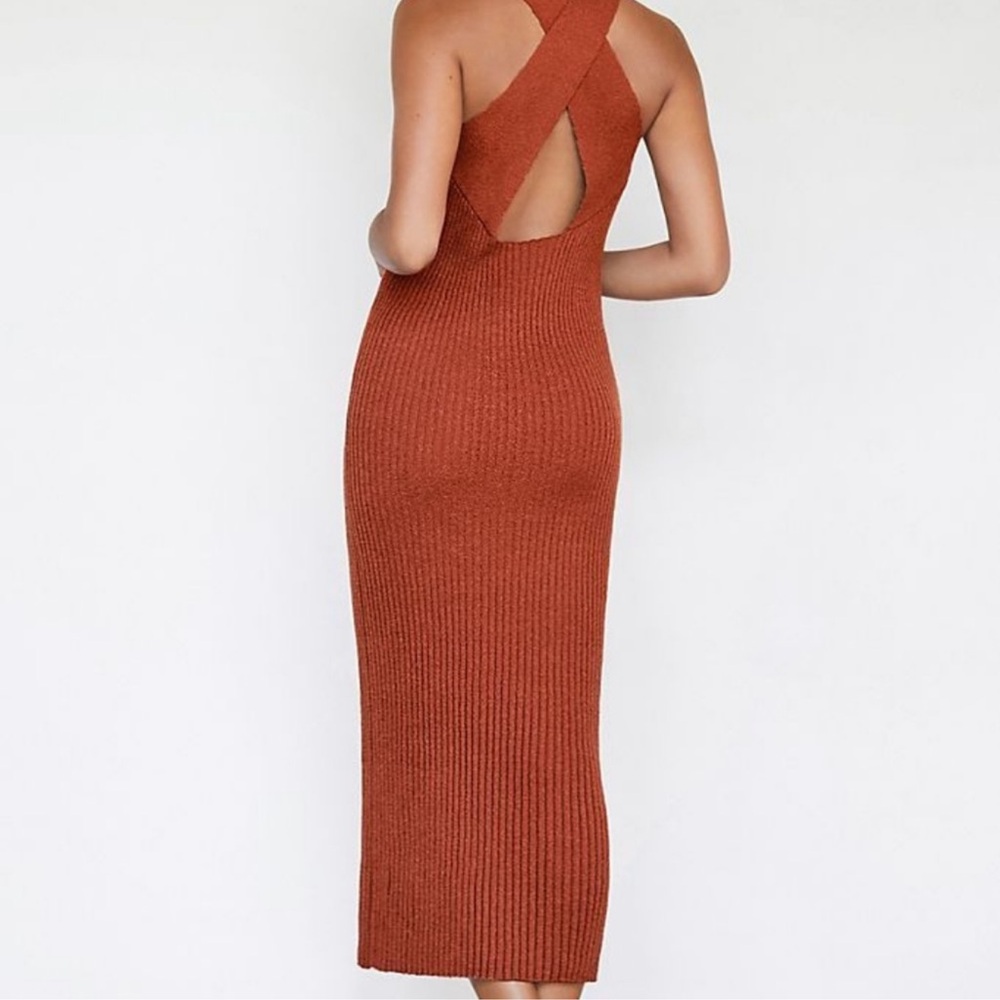 Anthropologie Terracotta Knit Dress